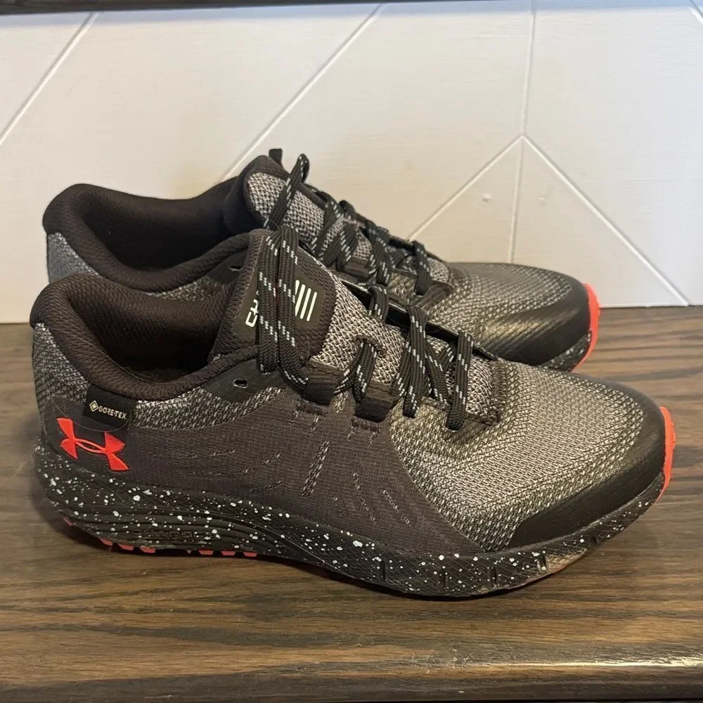 Under Armour Gray and Red Athletic Shoes Goretex